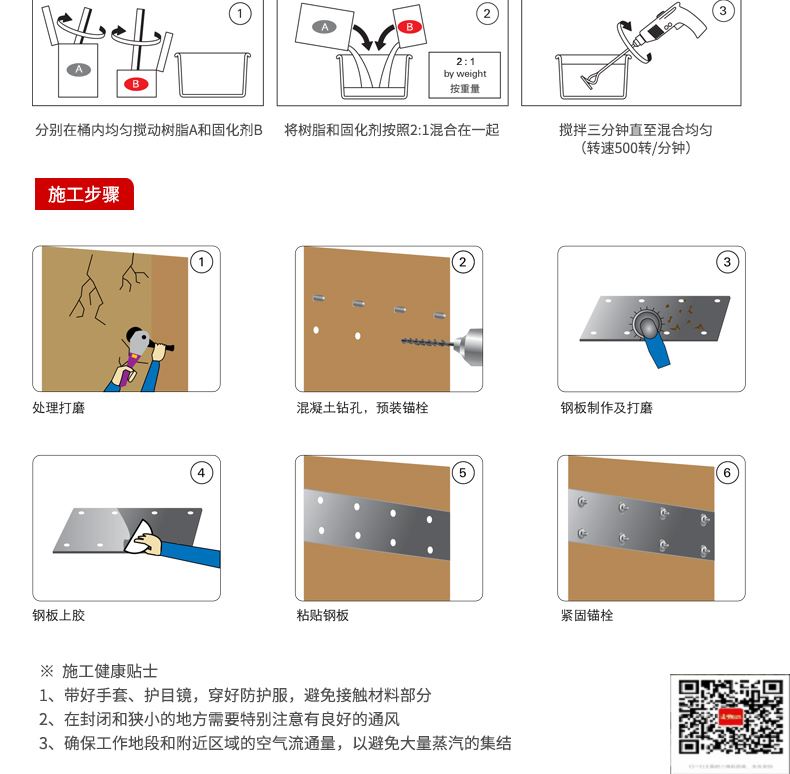 包钢通榆粘钢加固施工过程